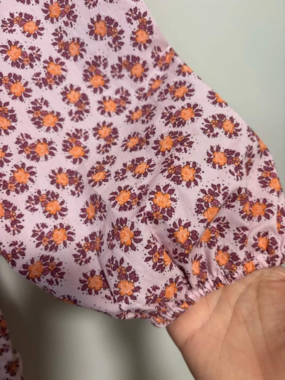NEW J. Crew V Neck Pink Cotton Poplin Peony Paisley Mini Dress